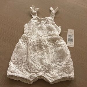 Lace romper onesie